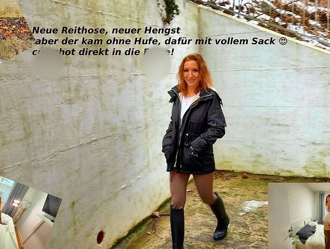 Neuer Hengst – aber der kam ohne Hufe, dafür mit vollem Sack ? Cum***t direkt in die fo**e!