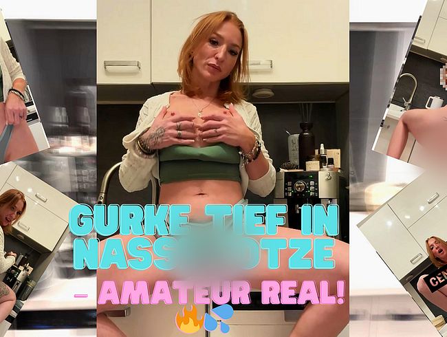 Braves mäd**en? Nee, geile Rachel stopft Gurke tief rein – amateur real!